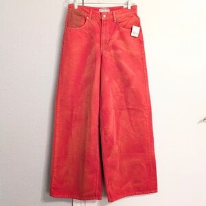 NWT Free People We The Free Waterfalls Baggy Wide Leg Jeans - Size 25